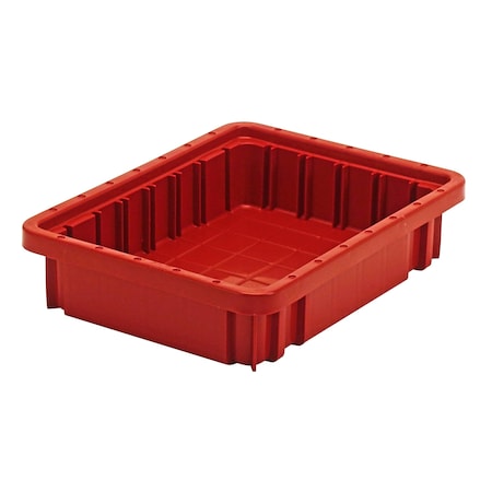 Quantum Storage Systems Divider Box, .38 cu ft, 8 1/4 in W, 2 1/2 in H, Red, Polypropylene DG91025RD